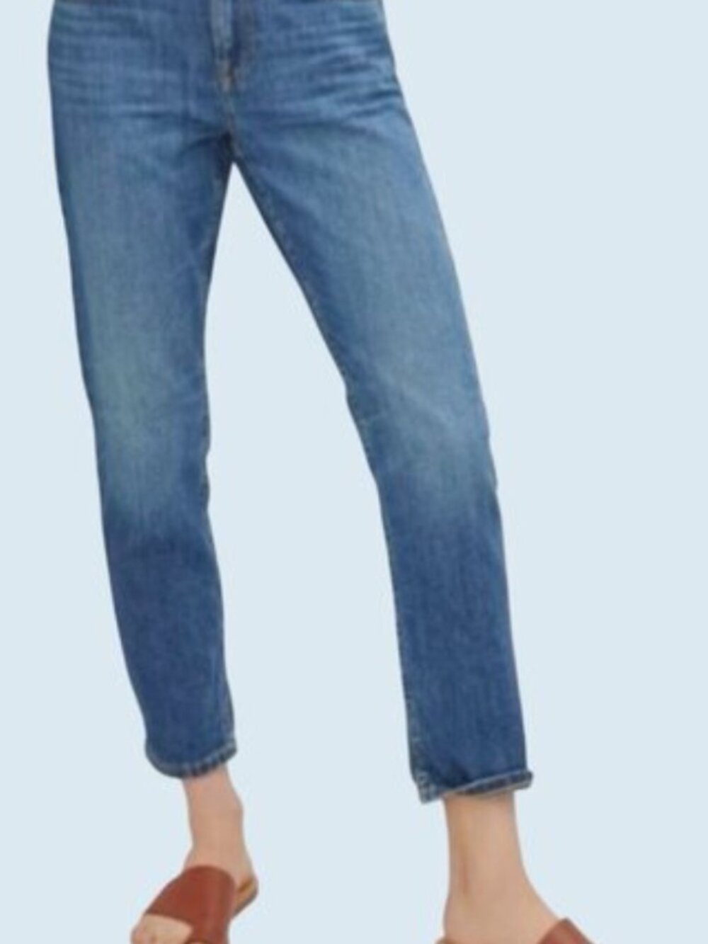 Everlane The Super Soft Relaxed Streight Leg Mid Rise Jeans - Size 26R -